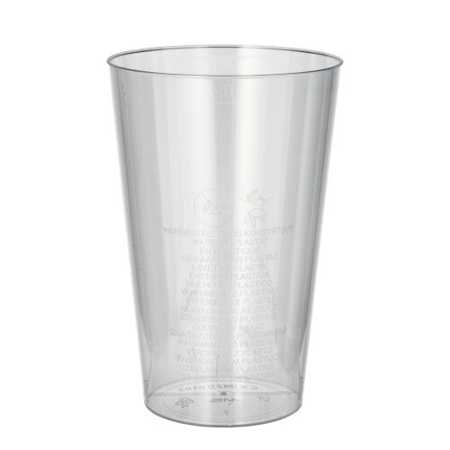 Trinkbecher, PS 0,4 l Ø 9 cm · 13 cm glasklar