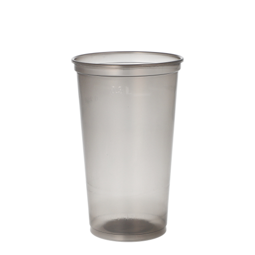 Mehrweg-Trinkbecher PP 0,3 l Ø 7,8 cm · 12,6 cm grau
