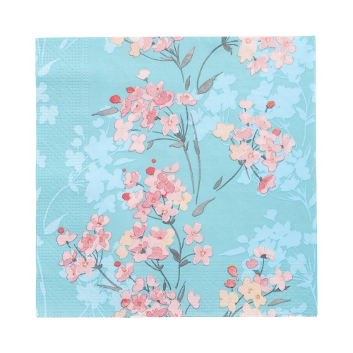 Servietten, 3-lagig 1/4-Falz 33 cm x 33 cm "Flower Tendril"