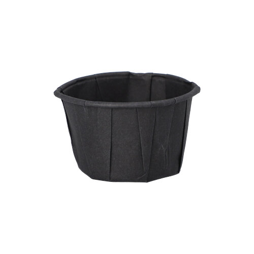 Dressingbecher, Papier 50 ml Ø 5,8 cm · 3,5 cm schwarz