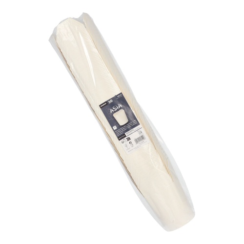 Snackboxen "ASIA" rund 550 ml 10 cm x 8,5 cm x 7,5 cm weiss