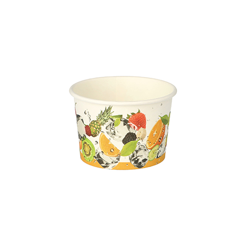 Eisbecher, Pappe 125 ml Ø 7,5 cm · 4,8 cm "Früchte"
