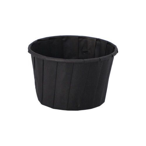 Dressingbecher, Papier 90 ml Ø 6,6 cm · 4,2 cm schwarz