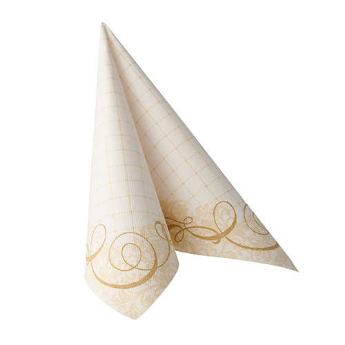 Servietten "ROYAL Collection" 1/4-Falz 40 cm x 40 cm gold "Megan"