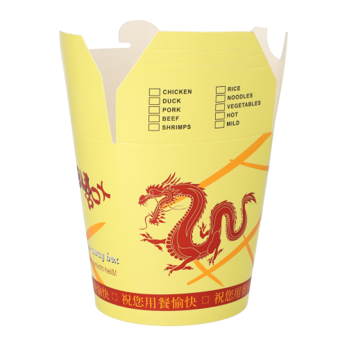 Snackboxen "ASIA" rund 900 ml 11,2 cm x 11 cm x 9,5 cm "Dragon"