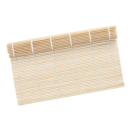 Sushi-Matte Bambus "ASIA" 27 cm x 27 cm natur