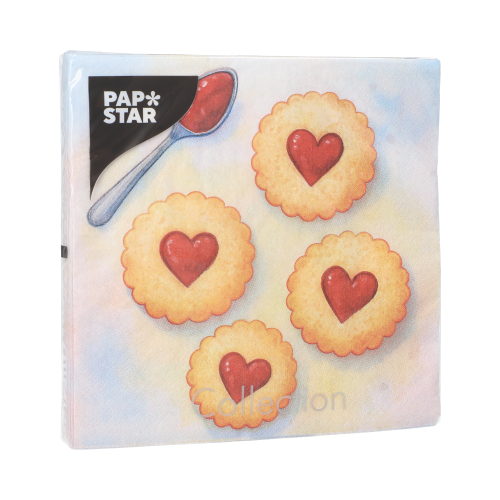 Servietten, 3-lagig 1/4-Falz 33 cm x 33 cm "Lovely Baking"