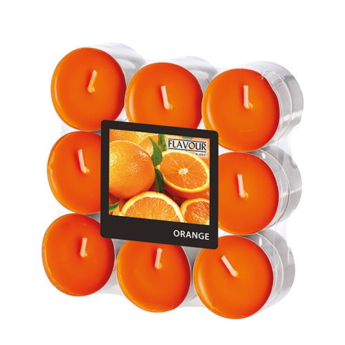 "GALA" Duftlichte Ø 37,5 mm · 16,6 mm orange - Orange
