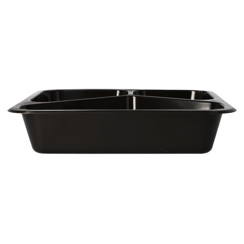 Mikrowellenschalen, PP 3-geteilt 1095 ml 4,9 cm x 22,7 cm x 17,8 cm schwarz