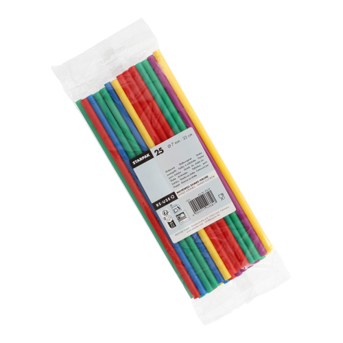 Mehrweg-Shake-Halme PP Ø 7 mm · 22 cm