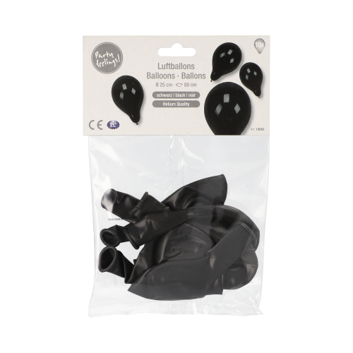 Luftballons Ø 25 cm schwarz