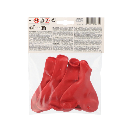 Luftballons Ø 30 cm rot "Heart" large