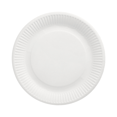 Teller, Pappe "pure" rund Ø 23 cm weiss