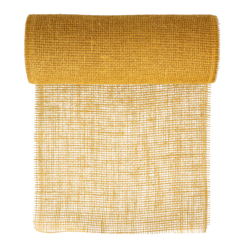 Dekoband Jute 10 m x 30 cm mustard