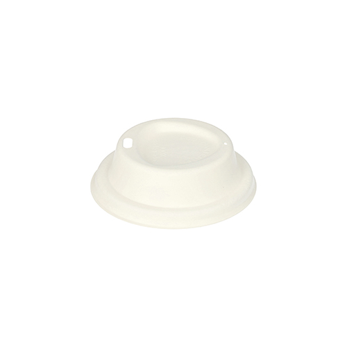 Dom-Deckel, Zuckerrohr "pure" Ø 8 cm · 2,5 cm weiss