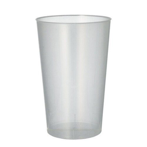 Mehrweg-Trinkbecher PP 0,5 l Ø 9,1 cm · 14 cm transluzent