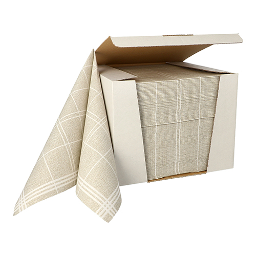 Servietten "ROYAL Collection" 1/4-Falz 40 cm x 40 cm sand "Kitchen Craft"