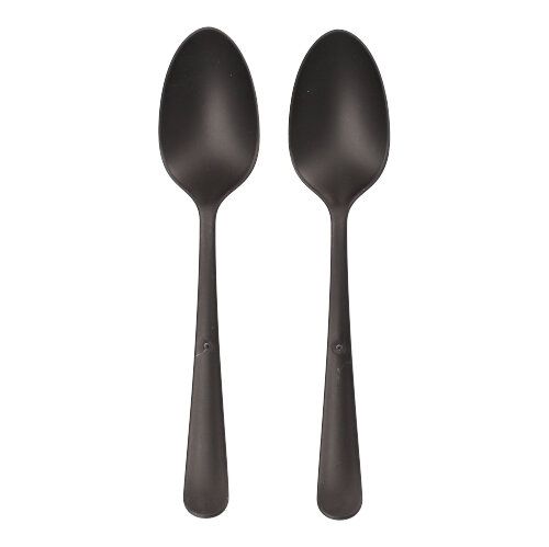 "Circulware" Mehrweg-Löffel PP-MF 19 cm schwarz "Gaia" extra stabil