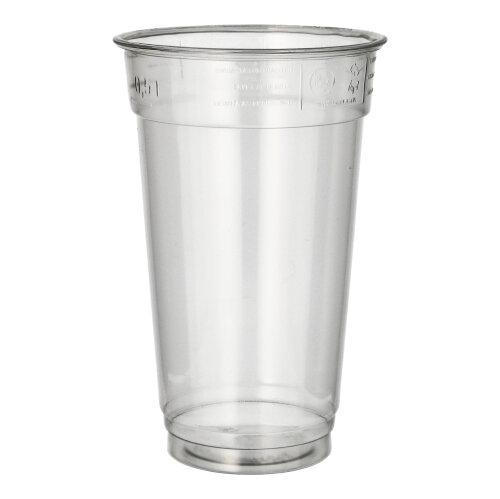 Trinkbecher "Hurricane", PET 0,5 l Ø 9,5 cm · 14,9 cm glasklar