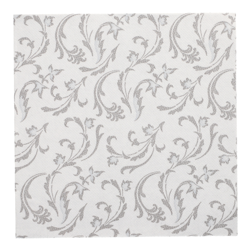 Servietten "ROYAL Collection" 1/4-Falz 40 cm x 40 cm grau "Damascato"