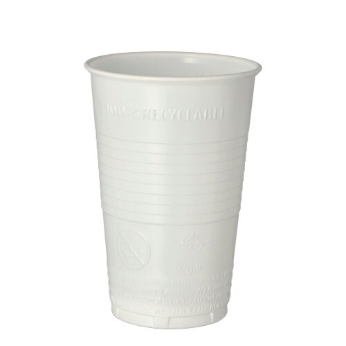 Trinkbecher, PP 0,3 l Ø 7,8 cm · 11,3 cm weiss