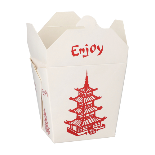 Snackboxen "ASIA" eckig 950 ml 11 cm x 8,8 cm x 6,7 cm "Temple"