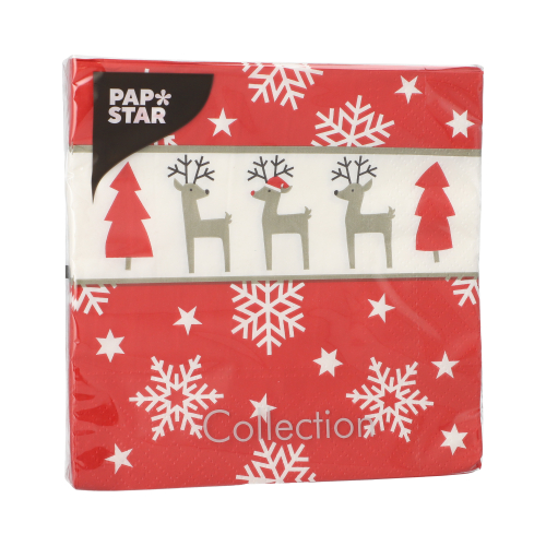Servietten, 3-lagig 1/4-Falz 33 cm x 33 cm "Rudi"