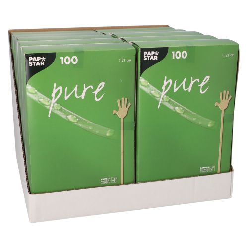 Getränke-Quirle, Bambus "pure" 21 cm "Hands"