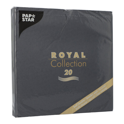 Servietten "ROYAL Collection" 1/4-Falz 40 cm x 40 cm schwarz
