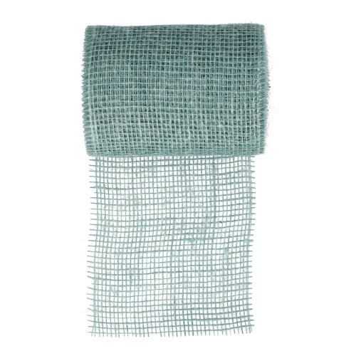 Dekoband Jute 10 m x 15 cm jadegrün