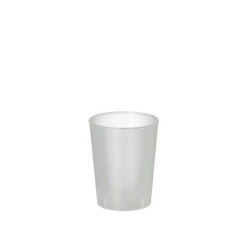 Mehrweg-Gläser für Schnaps PP 4 cl Ø 4,3 cm · 5,2 cm satiniert