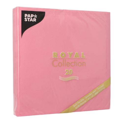 Servietten "ROYAL Collection" 1/4-Falz 40 cm x 40 cm rosa