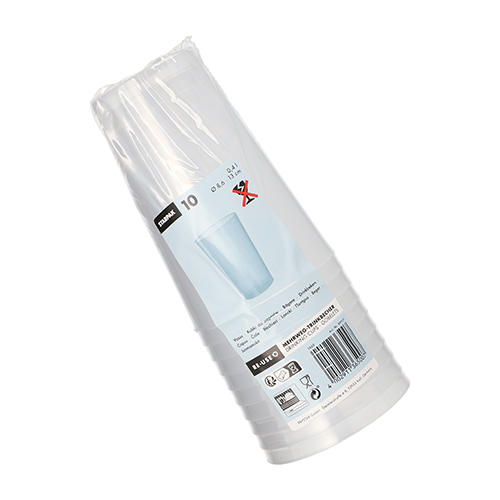Mehrweg-Trinkbecher PP 0,4 l Ø 8,6 cm · 13 cm transluzent