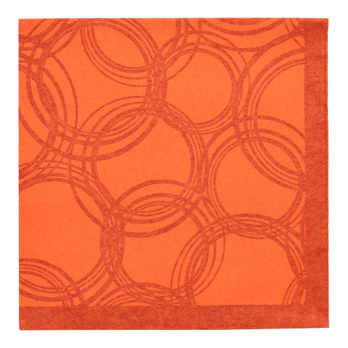Servietten "ROYAL Collection" 1/4-Falz 40 cm x 40 cm nektarine "Bubbles"