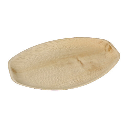 Tabletts, Palmblatt "pure" oval 3 cm x 37 cm x 25 cm natur