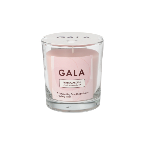 "GALA" Duftkerze im Glas Ø 70 mm · 77 mm rose - Rose Garden "Mini Nutella"