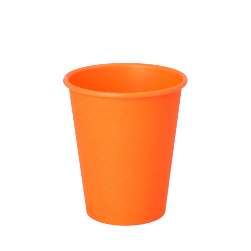 Trinkbecher, Pappe "To Go" 0,2 l Ø 8 cm · 9,2 cm orange