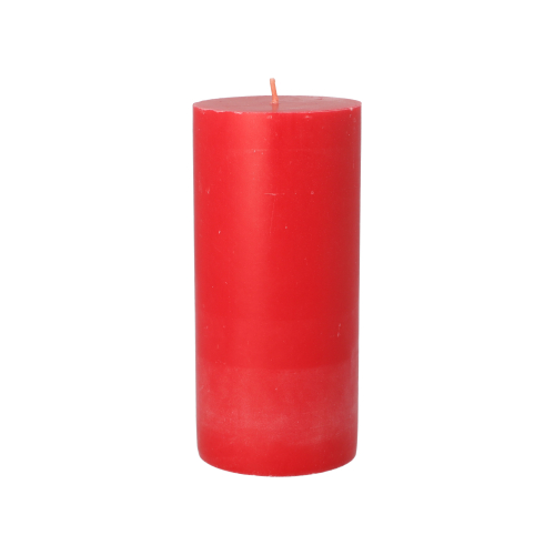 Stumpenkerze Ø 70 mm · 150 mm rot aus 100% Stearin, durchgefärbt