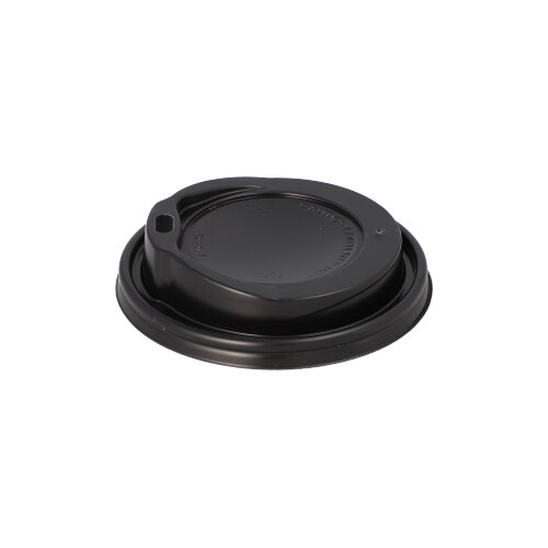 Dom-Deckel, PS "To Go" Ø 9 cm · 2,4 cm schwarz