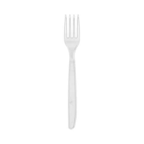 Mehrweg-Gabeln 18,5 cm transparent
