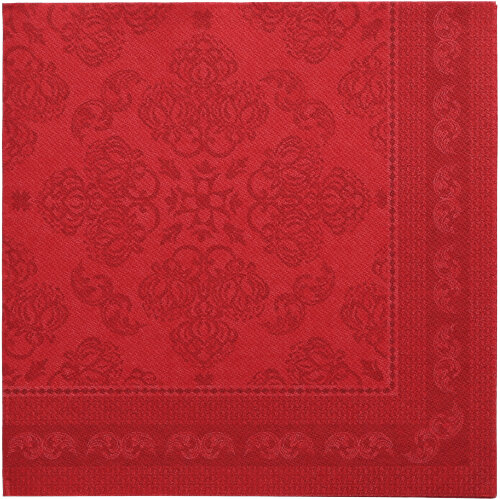 Servietten "ROYAL Collection" 1/4-Falz 40 cm x 40 cm bordeaux "Arabesque"