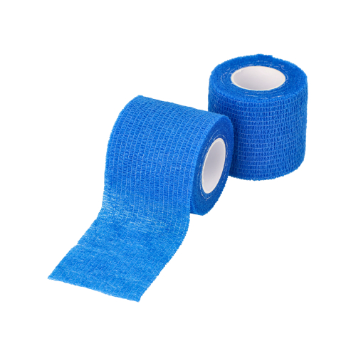 Rollen Pflaster / Bandagen selbsthaftend 5 m x 5 cm blau