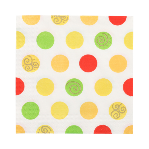 Servietten, 3-lagig 1/4-Falz 33 cm x 33 cm "Balls"