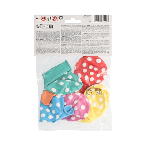 Luftballons Ø 29 cm farbig sortiert "Dots"