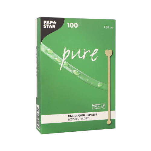 Getränke-Quirle, Bambus "pure" 20 cm "Heart"