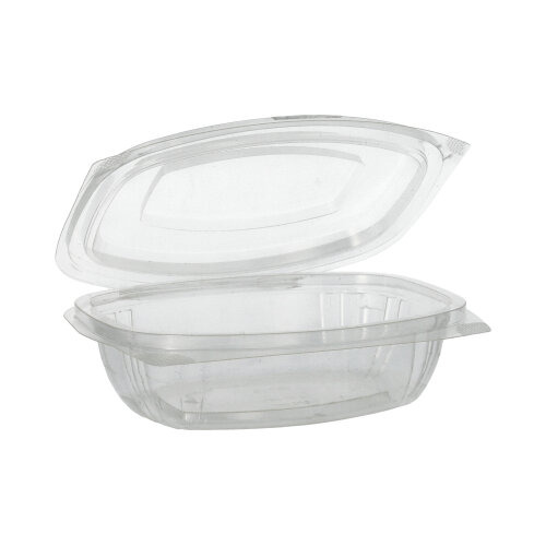 Feinkost- und Salatschalen mit Klappdeckeln, PLA "pure" 375 ml 4,8 cm x 16,1 cm x 13,2 cm