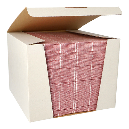 Servietten "ROYAL Collection" 1/4-Falz 40 cm x 40 cm bordeaux "Kitchen Craft"