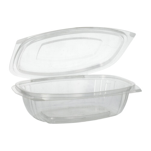 Feinkost- und Salatschalen mit Klappdeckeln, PLA "pure" 750 ml 6,6 cm x 20,5 cm x 16,8 cm