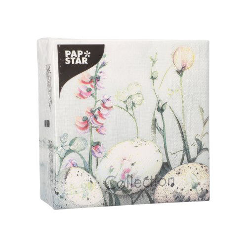 Servietten, 3-lagig 1/4-Falz 25 cm x 25 cm "Pastell Eggs"