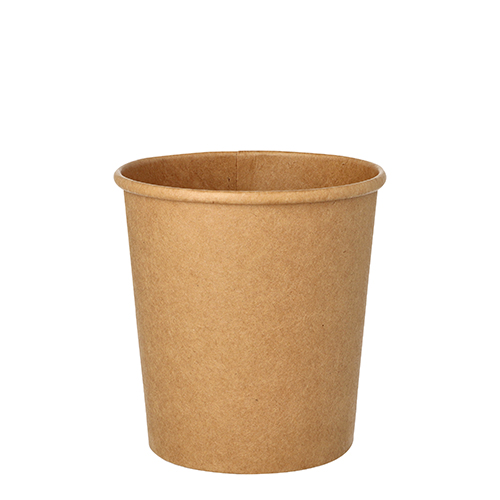 Suppenbecher, Pappe rund 470 ml Ø 9,8 cm · 10 cm braun Suppenbecher, Pappe rund 470 ml Ø 9,8 cm · 10 cm braun